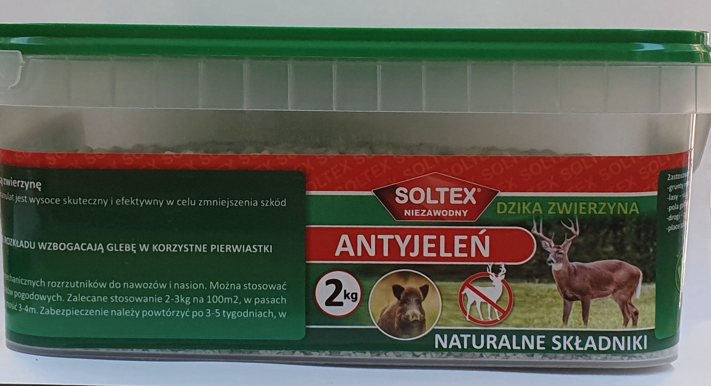 Granulat odstraszający dzikie zwierzęta Soltex Antyjeleń 2kg, 10kg