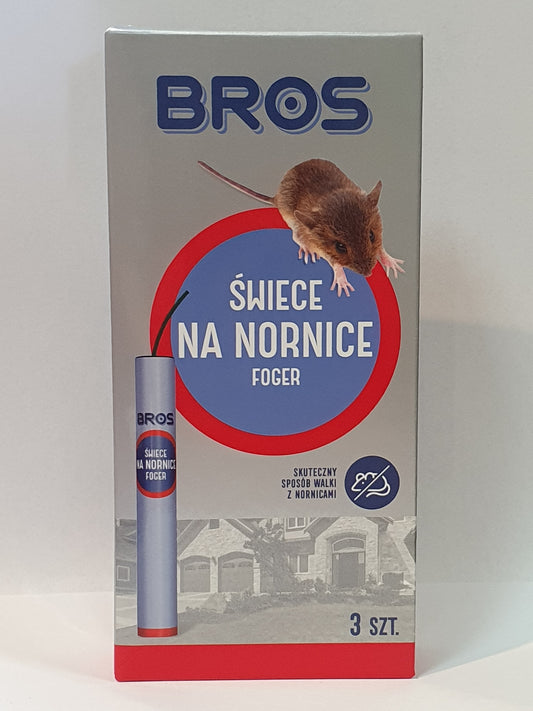 Świece odstraszające na nornice BROS Foger 3szt