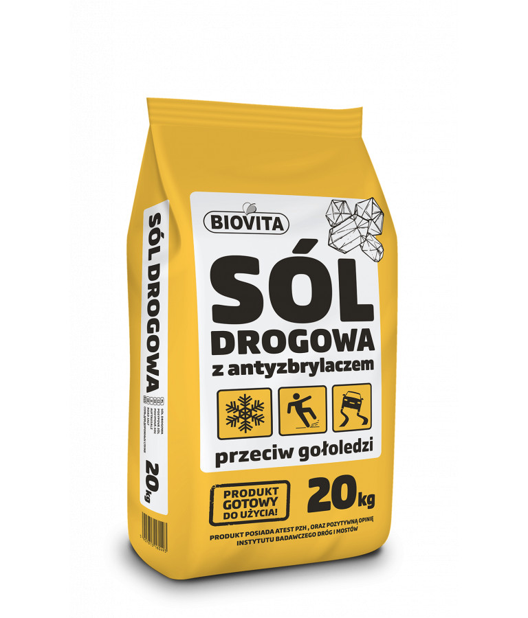 Sól drogowa przeciw gołoledzi Biovita 20kg