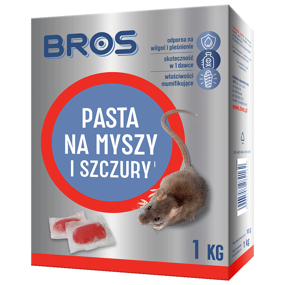 Pasta na myszy i szczury BROS 1kg, 10kg