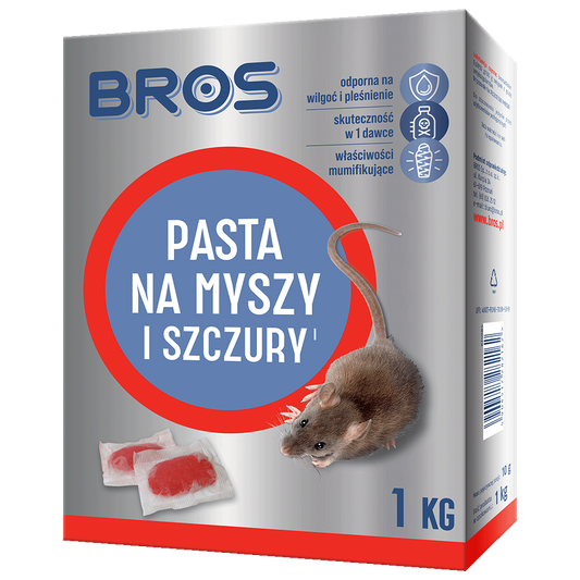 Pasta na myszy i szczury BROS 1kg, 10kg