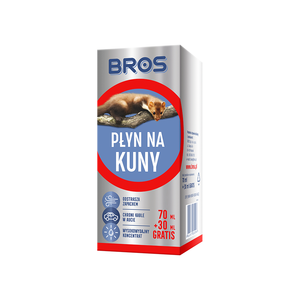 Płyn na kuny BROS 70ml + 30ml