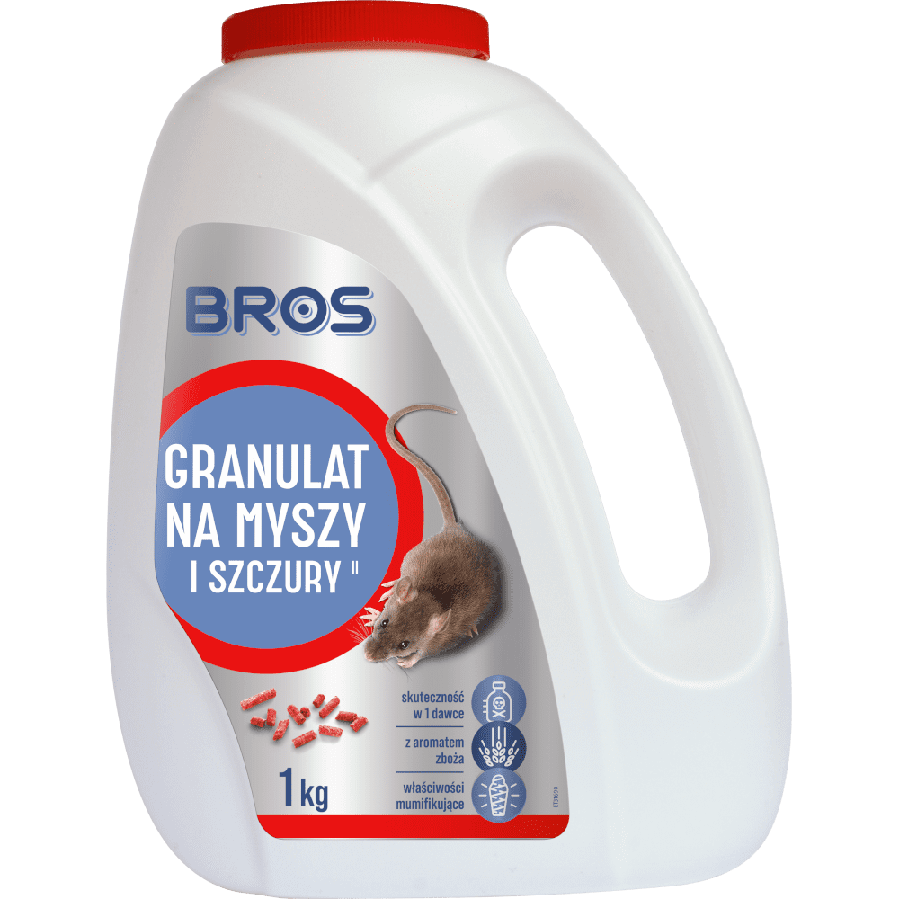 Granulat na myszy i szczury BROS 100g, 1kg, 2.5kg