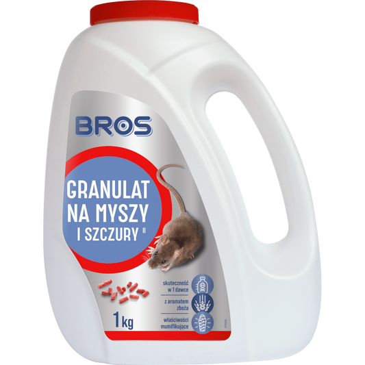 Granulat na myszy i szczury BROS 100g, 1kg, 2.5kg