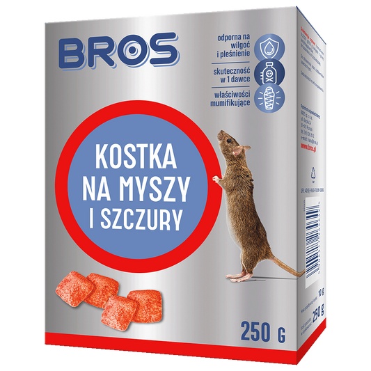 Kostka na myszy i szczury BROS 250g, 1kg