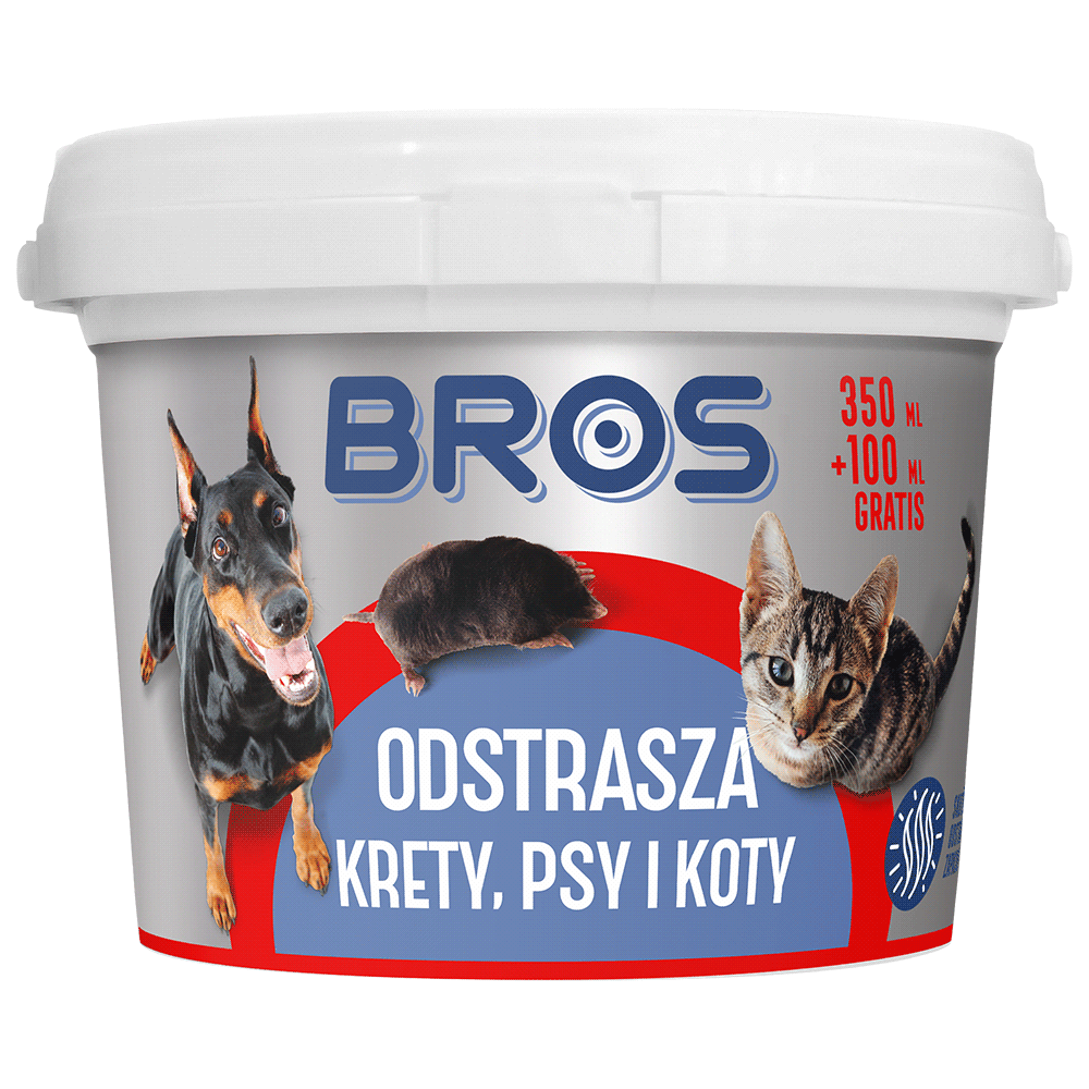 Odstraszacz na krety, psy i koty BROS 450ml