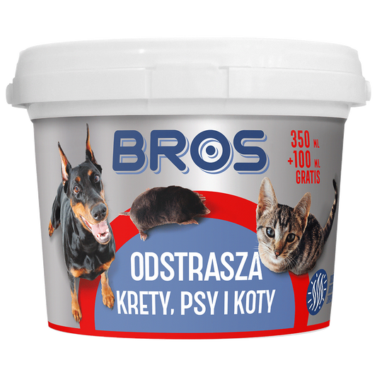 Odstraszacz na krety, psy i koty BROS 450ml