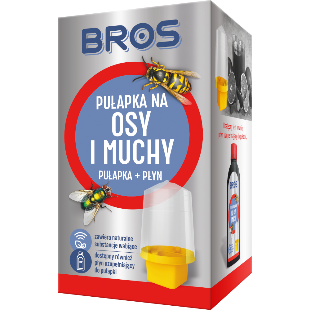 Pułapka na osy i muchy z płynem BROS