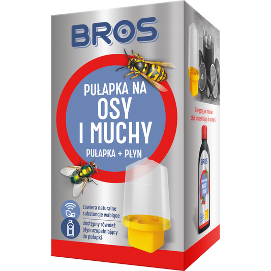 Pułapka na osy i muchy z płynem BROS