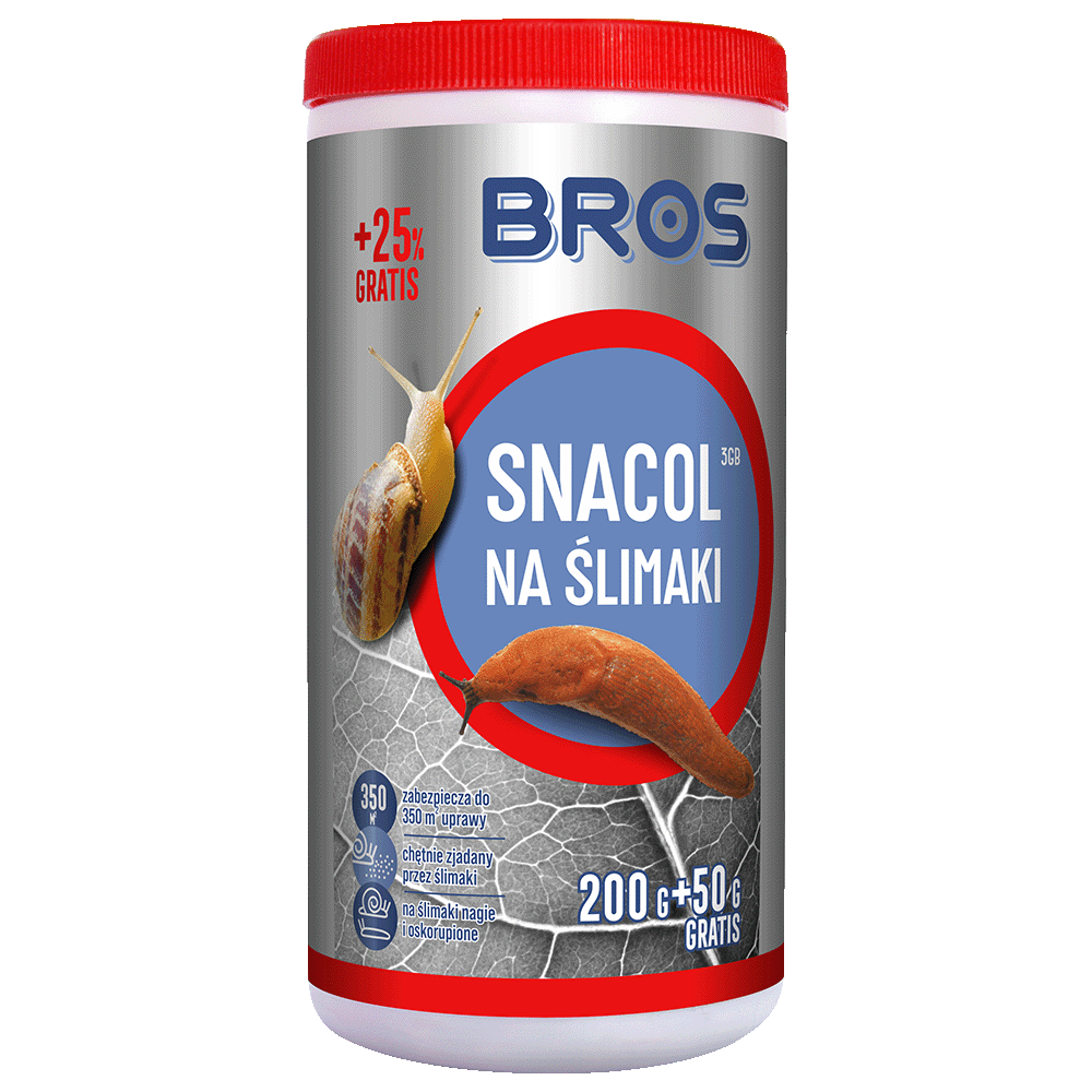 Preparat na ślimaki BROS Snacol 250g, 1kg