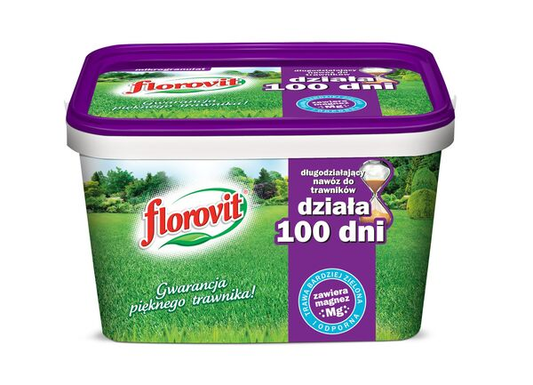 Nawóz do trawnika 100 dni florovit granulowany wiaderko