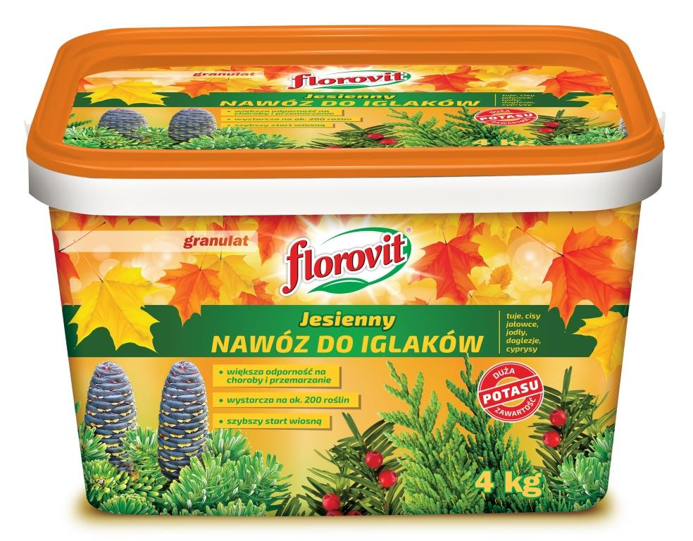 Nawóz do iglaków jesienny 1kg, 4kg Florovit