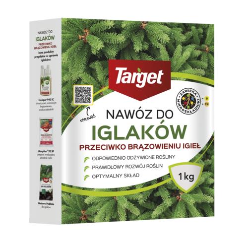 Nawóz do roślin iglastych przeciw brązowieniu igieł Target 1kg