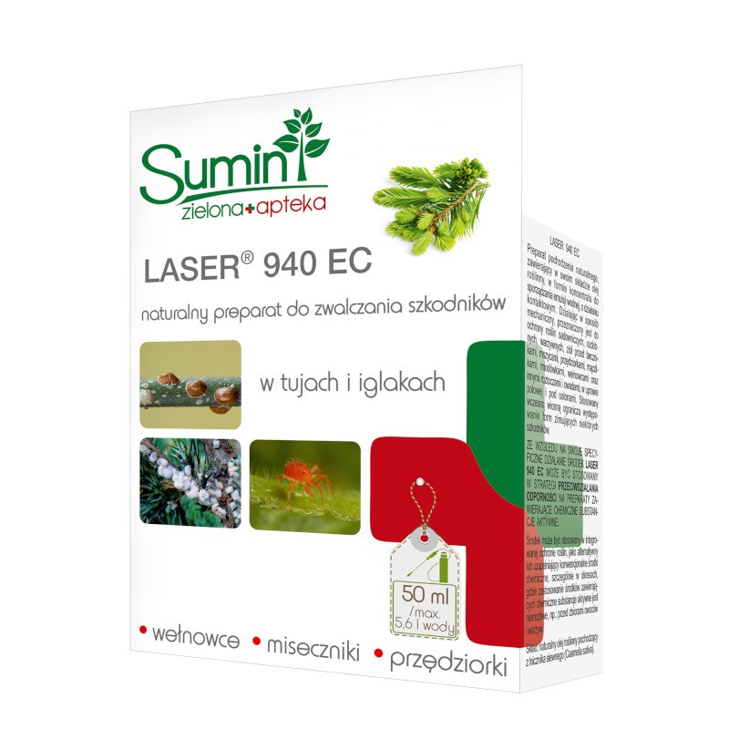 Laser 940 EC tuje 25ml, 200ml  szkodniki Sumin