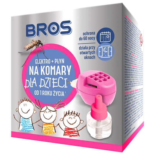 BROS - Elektro + płyn na komary 60 nocy dla dzieci