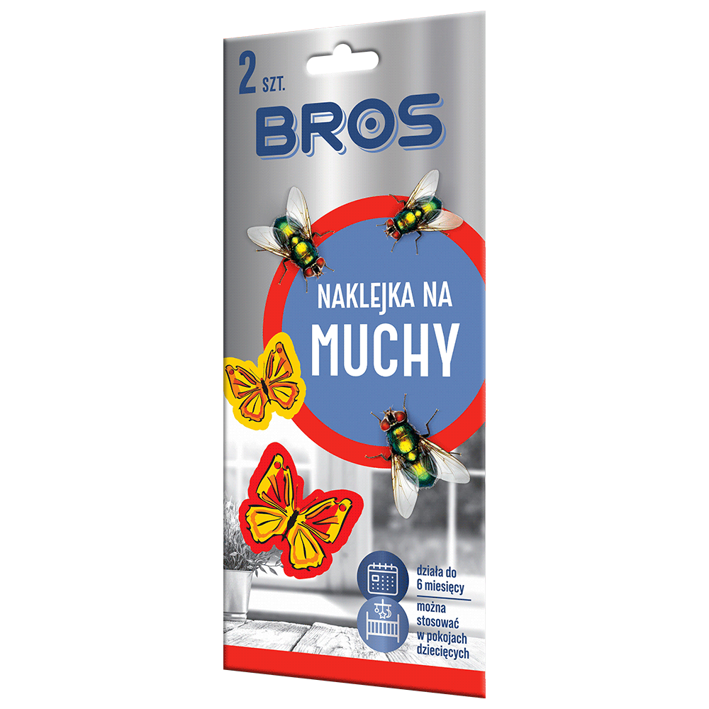 Naklejka na muchy 2szt BROS