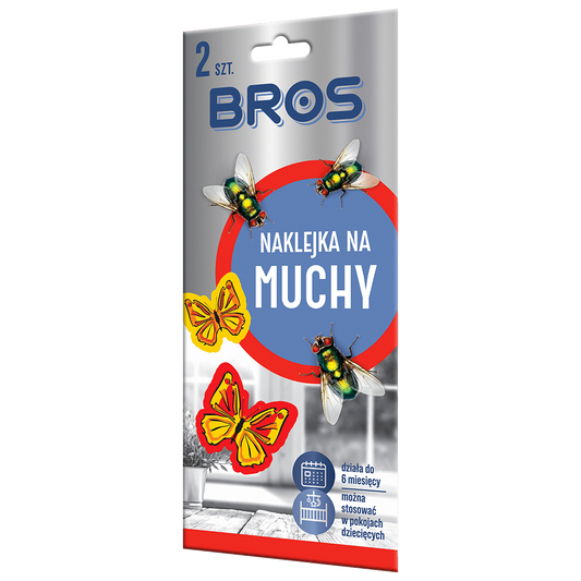 Naklejka na muchy 2szt BROS