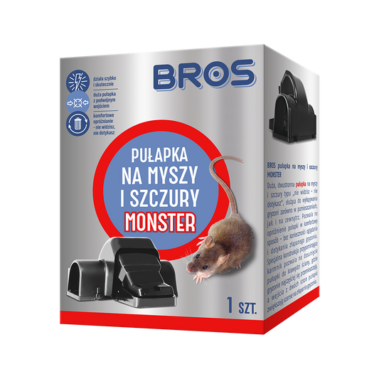 Pułapka na myszy, szczury Monster BROS