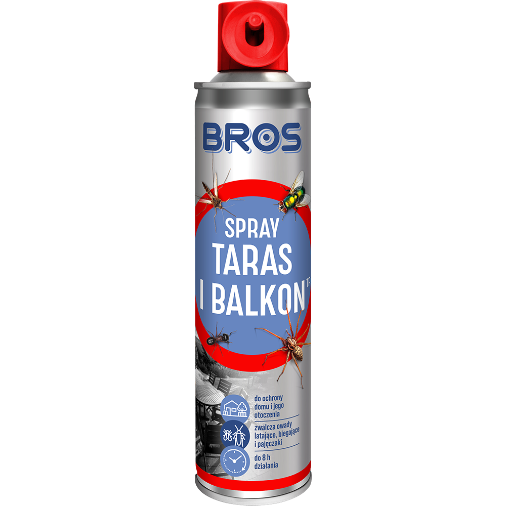 Spray na owady taras i balkon 350ml BROS - komary, osy, mrówki